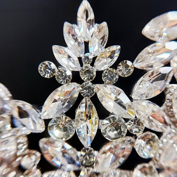 Quinceanera Crown, Crystal Crown, Crystal Bridal Tiara, Silver Wedding Crown - Picture 2 of 9